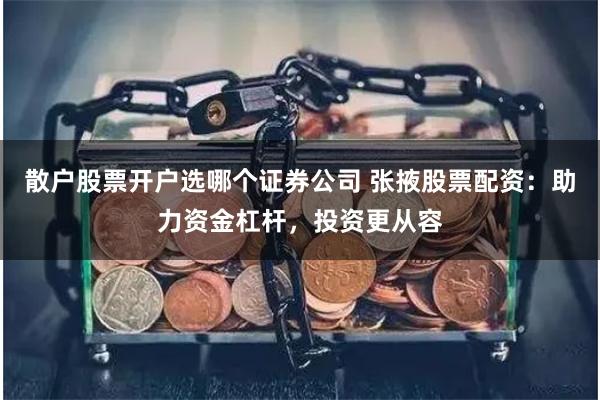散户股票开户选哪个证券公司 张掖股票配资：助力资金杠杆，投资更从容